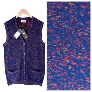NWT Missoni Sport Grandpa cardigan sweater vest buttons retro knit 42 medium